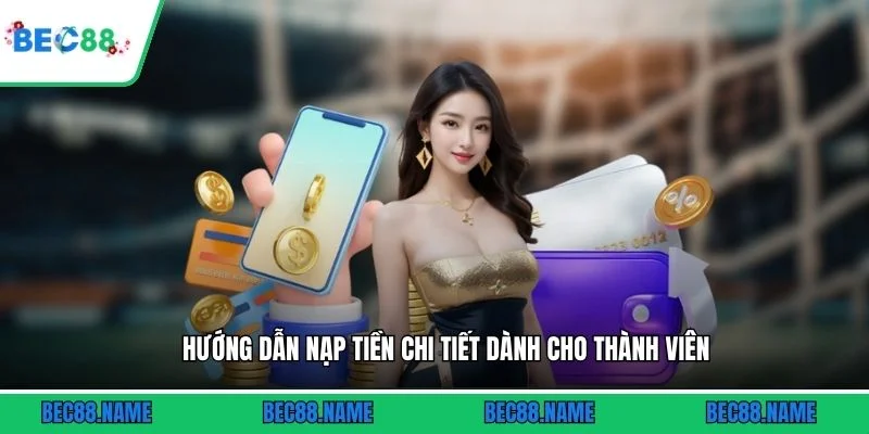Nạp tiền 1 Hướng dẫn nạp tiền chi tiết dành cho thành viên
